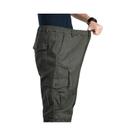 Calças Cargo Táticas Masculinas De Tamanho Grande Com Cintura Elástica E Múltiplos Bolsos Em Algodão
