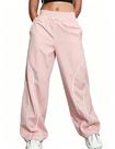 Calças cargo Zontroldy Y2K Baggy Parachute para mulheres rosa XL
