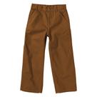 Calças Carhartt Washed Dungaree para meninos e crianças pequenas 2T Brown
