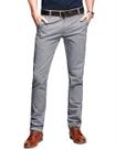 Calças casuais combinam com frente plana cônica fina para homens, cinza Calças casuais combinam com frente plana cônica fina para homens, cinza