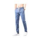 Calças Casuais De Algodão Com Cintura Elástica Para Homens, 6 Cores, Clássicas, Sólidas, Moda