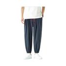 Calças Casuais Masculinas De Algodão E Cânhamo M-5XL, Soltas, Com Cordão, Estilo Lantern, Para