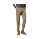 Calças Casuais Masculinas De Algodão Stretch Cor Café Leves Retas Clássicas Para Negócios Em Cor Calças Casuais Masculinas De Algodão Stretch Cor Café Leves Retas Clássicas Para Negócios Em Cor