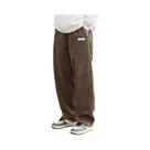 Calças Casuais Masculinas De Corduroy Com Corte Solto, Calças De Moletom Retas Para O Outono,