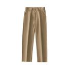 Calças Casuais Masculinas De Verão Em Poliéster Respirável, Moda Coreana, Cintura Semi-Larga, Corte