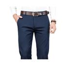 Calças Casuais Masculinas Em Algodão Stretch E Fibra De Bambu, Estilo Clássico, Moda Empresarial