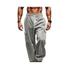 Calças Casuais Retro De Corduroy Masculinas Com Múltiplos Bolsos, Corte Solto E Perna Reta 2024