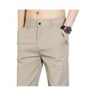 Calças Casuais Slim Fit Em Algodão Respirável Para Homens, Primavera Verão, Calças De Jogging Com