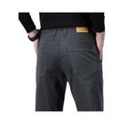 Calças Casuais Slim Fit Masculinas 97% Algodão Preto Caqui Cinza Azul Elásticas Longas Para Negócios