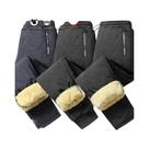 Calças Casuais Térmicas Impermeáveis E À Prova De Vento Para Homens Em Plush De Inverno Pacote Com 3