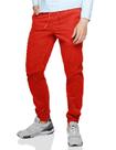 Calças Chino Jogger Match masculinas 29 laranjas 100% algodão