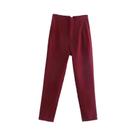 Calças de Alfaiataria Femininas de Cintura Alta - Preto, Rosa e Branco Calças de Alfaiataria Femininas de Cintura Alta - Preto, Rosa e Branco