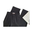 Calças de Alfaiataria Femininas Pretas - Cintura Alta, Estilo Coreano, Casual e Soltas Calças de Alfaiataria Femininas Pretas - Cintura Alta, Estilo Coreano, Casual e Soltas