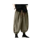 Calças De Algodão Estilo Coreano Para Homens, Corte Solto, Casual, Para Primavera E Atividades Ao Ar