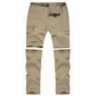 Calças de caminhada conversíveis MANSDOUR Quick Dry para homens cáqui Calças de caminhada conversíveis MANSDOUR Quick Dry para homens cáqui