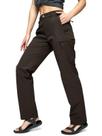 Calças de caminhada MIER femininas Quick Dry Cargo Brown tamanho 12