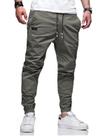Calças de corrida masculinas M Menmentings Slim Dark Grey XL