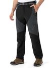 Calças de esqui de neve TBMPOY impermeáveis Softshell para homens pretas 30