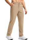 Calças de golfe G Gradual Quick Dry Stretch, vestido para homens, cáqui