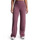 Calças de ioga Aoxjox Velura Straight Leg para mulheres malva