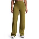 Calças de ioga Aoxjox Velura Straight Leg para mulheres Moss Large