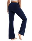 Calças de ioga BUBBLELIME Bootcut de algodão básico com bolso interno