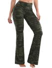 Calças de ioga BUBBLELIME, cintura alta, bota, poliéster, verde, XL Calças de ioga BUBBLELIME, cintura alta, bota, poliéster, verde, XL