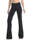Calças de ioga Safort Bootcut Regular Tall Black UPF50+ com bolsos