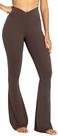 Calças de ioga Sunzel Flare Tummy Control Brown S