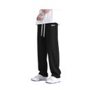 Calças De Jogging Masculinas De Cor Sólida Com Corte Reto Para Atividades Casuais, Esportivas,