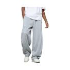 Calças De Jogging Masculinas Leves E Respiráveis Com Cintura Elástica E Cordão, Soltas E Retas,