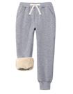 Calças de lã, calça de moletom com forro Flygo Sherpa para crianças Calças de lã, calça de moletom com forro Flygo Sherpa para crianças