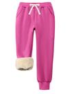 Calças de lã, calça de moletom com forro Flygo Sherpa para crianças Calças de lã, calça de moletom com forro Flygo Sherpa para crianças