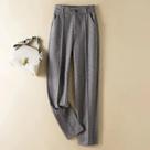 Calças de Lã Espinha de Peixe - Cintura Alta, Estilo Harem e Lápis - Moda Feminina Casual para Escritório Calças de Lã Espinha de Peixe - Cintura Alta, Estilo Harem e Lápis - Moda Feminina Casual para Escritório