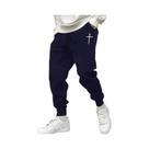 Calças De Moletom Casuais De Alta Qualidade Para Homens, Estilo Esportivo, Impressão Cruzada,