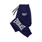 Calças De Moletom Oversized Unissex EVERLAST, Calças De Corrida Streetwear, Calças Jogger Esportivas