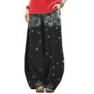 Calças de Natal LOAIHA para mulheres Boho Wide Leg Sweatpants