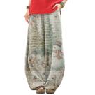 Calças de Natal LOAIHA para mulheres Boho Wide Leg Sweatpants