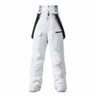 Calças de neve GS SNOWING femininas largas de esqui brancas M