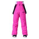 Calças de neve GS SNOWING femininas largas de esqui rosa impermeáveis