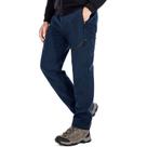 Calças de neve Toomett 6078 para homens impermeáveis forradas de lã azul