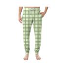 Calças De Pijama Casuais Masculinas Com Estampa Xadrez, Cordão, Bolsos E Punhos, Soltas E