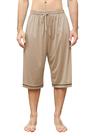 Calças de pijama cromoncent capri para homens Comfy Lounge Khaki XXL