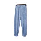 Calças de Pijama de Lã Coral Feminina - Quente e Engrossada para Outono/Inverno