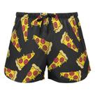 Calças de pijama JHKKU Sleep Shorts Soft Lounge Pizza Print Calças de pijama JHKKU Sleep Shorts Soft Lounge Pizza Print