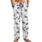 Calças de pijama masculinas Siberian Husky com calças de pijama masculinas Calças de pijama masculinas Siberian Husky com calças de pijama masculinas