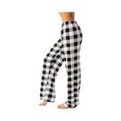 Calças de Pijama Soltas de Algodão Xadrez - Para Homens e Mulheres