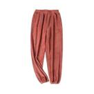 Calças De Pijama Térmicas De Inverno Para Mulheres, Forradas Com Fleece Macio, Cintura Elástica,