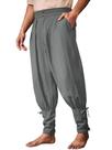 Calças de tornozelo Runcati Medieval Renaissance Viking Pirate Masculinas