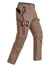 Calças de trabalho cargo Calças de trabalho Rapoo Cargo para homens marrons 34Wx32L